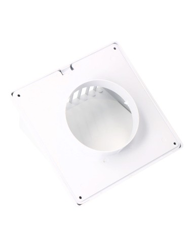Rejilla ventilación con campana abs ø 100mm blanca