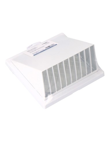 Rejilla ventilación con campana abs ø 100mm blanca