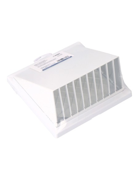 Rejilla ventilación con campana abs ø 100mm blanca