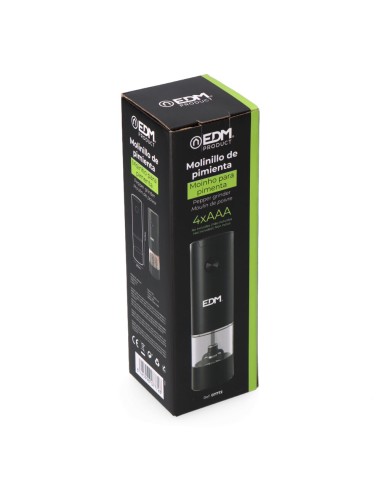 Molinillo de pimienta eléctrico 70 ml