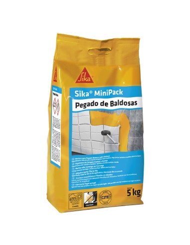 Pegado de baldosas sikaminipack blanco 5 kg