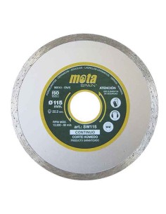Disco diamantado liso corte humedo ø115mm clp18 sw115 mota