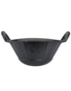 Cubo spart 9 l de caucho resistente negro. 2