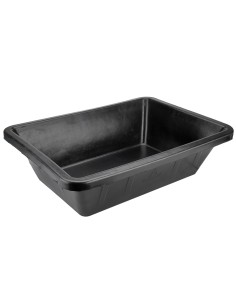 Gaveta 40 l de caucho resistente negra. ø685x505x190 mm