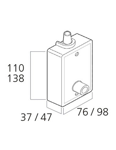 Torno persiana empotrado para 50 kg blanco