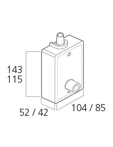 Torno persiana exterior 80 kg blanco con manivela