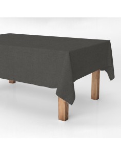 Rollo mantel antimanchas gris oscuro 1,40 x 25 m