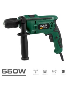 taladro percutor 550 w