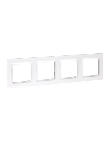 Marco 4 elementos blanco serie 10.