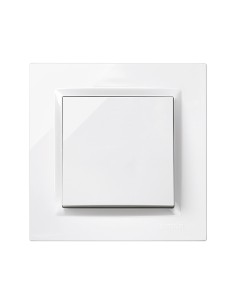 Conmutador blanco con marco