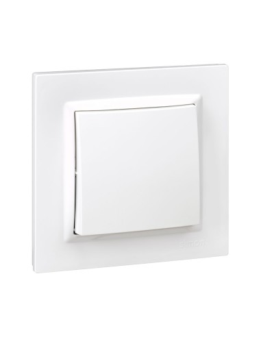 Conmutador blanco con marco