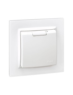 Enchufe 2p+t tipo f monobloc blanco 2