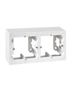 Caja de superficie doble blanco