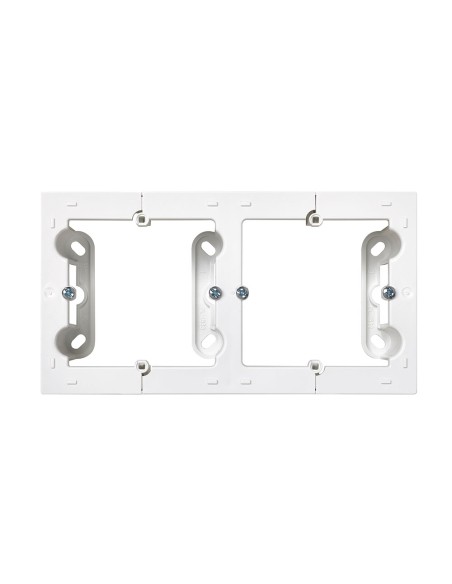 Caja de superficie doble blanco