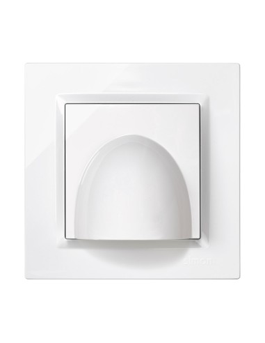 Salida cable blanco con marco