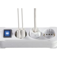 Prolongador 3 tomas + interruptor. 2