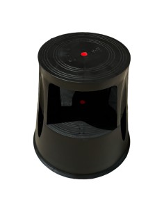 Taburete estable movil, negro 2