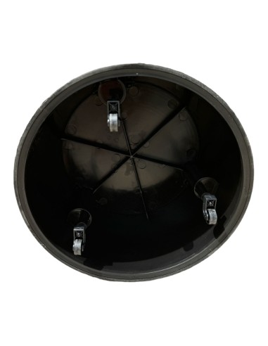 Taburete estable movil, negro