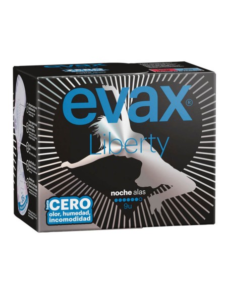 Compresas evax liberty noche alas 9 uds