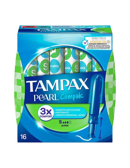 Tampon tampax pearl super 16
