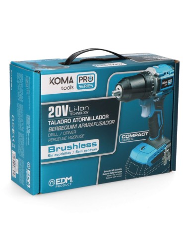 Taladro atornillador 20 v compact brushless