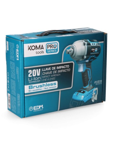 Llave de impacto 20 v brushless 450 nm (sin...