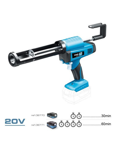 Pistola de silicona 20 v