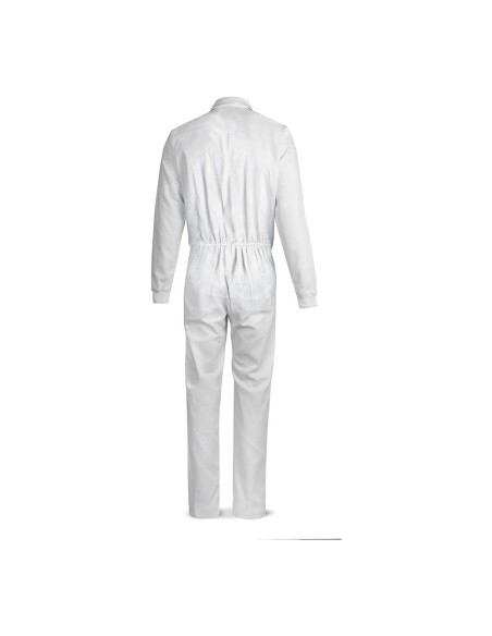 Mono trabajo en tejido tergal de 200 gramos con 4 bolsillos. t56. blanco