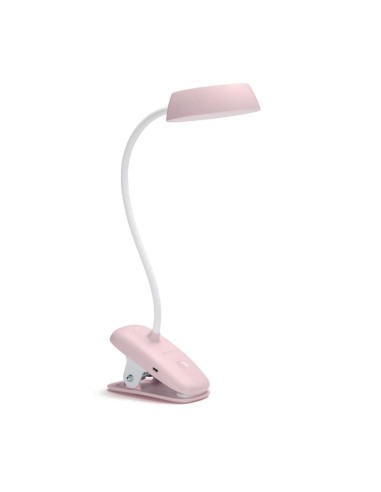 Flexo pinza led 3w 4.000k rosa
