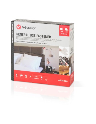 Cinta de gancho y bucle adhesiva, negra, 50 mm...