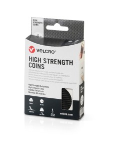 Monedas adhesivas de cierre ultrafuerte, 6 juegos, negras, ø45 mm 2
