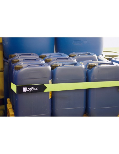 Correa logistrap, amarilla, pack 2 unidades, 50mm x 6m