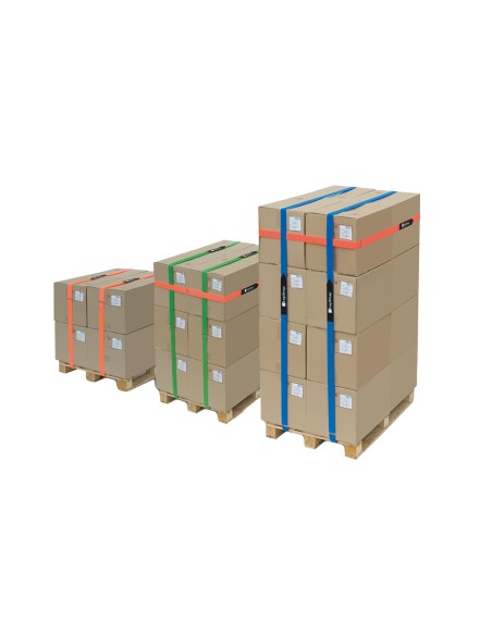 Correa logistrap, amarilla, pack 2 unidades, 50mm x 6m