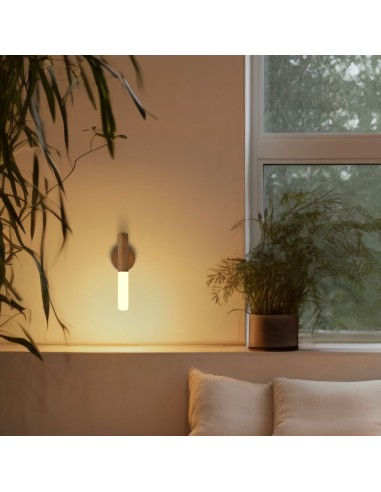 Lámpara de pared recargable led 1w 60 lm 3.000 k