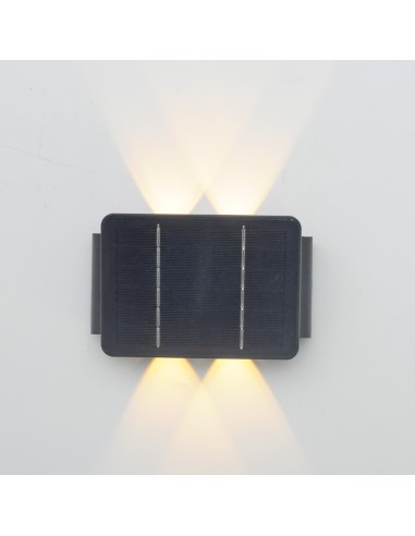 Aplique solar led 200lm 4w 3.000k