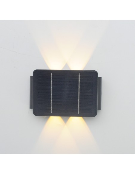 Aplique solar led 200lm 4w 3.000k