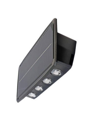 Aplique solar led 400lm 8w 3.000k