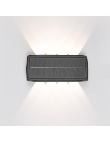 Aplique solar led 400lm 8w 3.000k