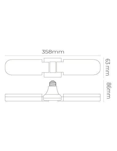 Bombilla led e27 15w 1521lm 6.500k luz fría
