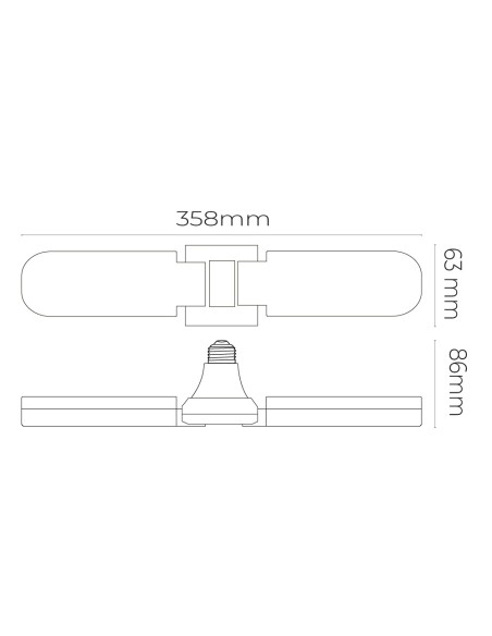Bombilla led e27 15w 1521lm 6.500k luz fría