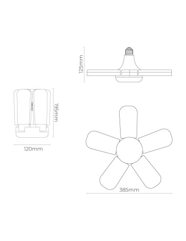 Bombilla led multidireccional, casquillo e27,...