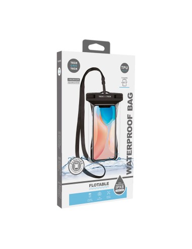 Funda impermeable flotante tpu ipx8 negra