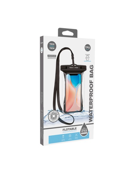 Funda impermeable flotante tpu ipx8 negra