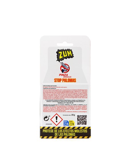 Pinza gránulos stop palomas 20g