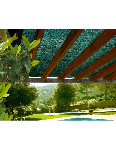 Rollo de malla sombreadora. color verde 70% 2x100m
