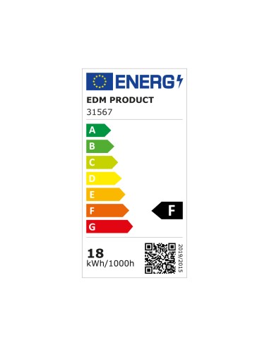 Pack 3 downlights led 18 w luz fría 6400 k