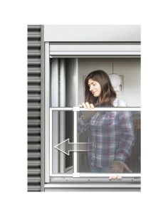 Mosquitera con marco extensible blanco medidas: 50x75-142cm 2