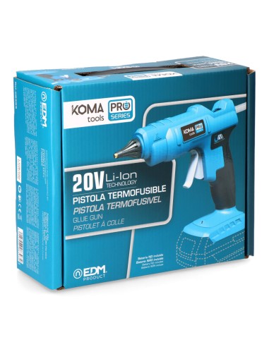 Pistola termofusible 20 v