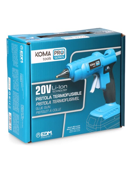 Pistola termofusible 20 v