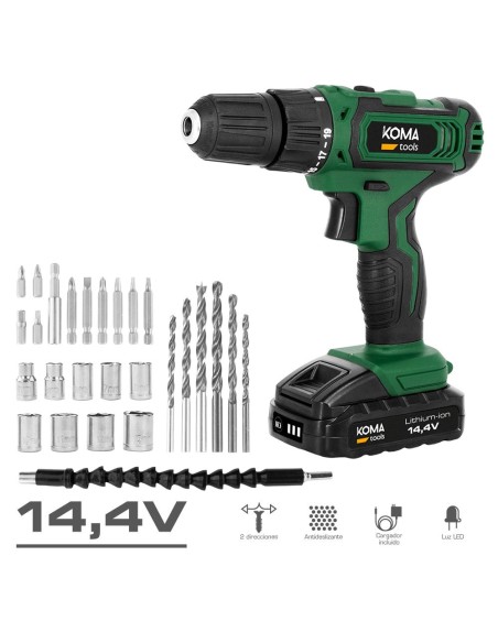 Taladro atornillador maletín 14,4 v